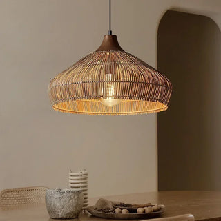 Cayden - Handmade Farmhouse Rattan Pendant Light