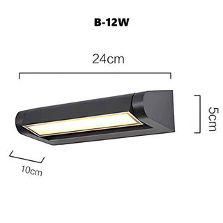 Cletus - Long Strip Rotatable LED Aluminium IP65  Wall Lamp