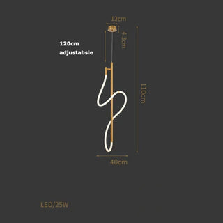 Chany - Modern LED Swirl Floor Lamp