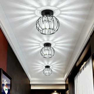 Joe - Round Gold Glass Twisted Shade Pendant Ceiling Light