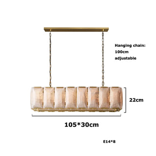 Auralis - Retro Vintage Marble Shade Ceiling Light Chandelier