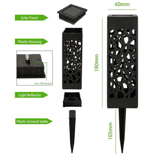 Caron - 1/6pcs Solar Pathway LED Waterproof Lights