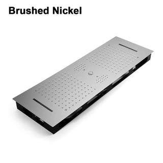 Loida - Modern LED Stainless Steel Ceiling Mounted Shower Panel with Phone Control