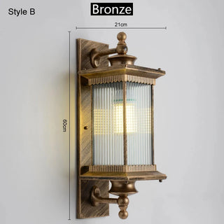 Door Wall Lamp Outdoor Waterproof Chinese Style Courtyard Balcony Wall Lamp Garden Villa Aisle LED Terrace Retro Wall Lamp