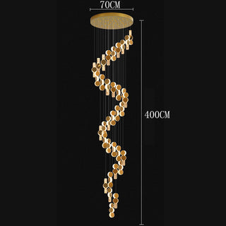 Thiago - Round Crystal Gold Hanging Ceiling Chandelier