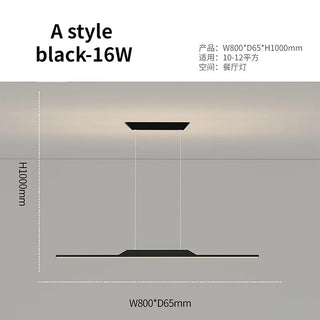 Emiliano - Modern Thin Curved Bar Ceiling Light Chandelier