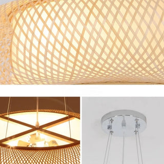 Bronte -  Rattan Bamboo Hadnd Woven LED Pendent Lamp