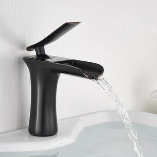 Philippe - Antique Brass Waterfall Hot/Cold Mixer Basin Tap