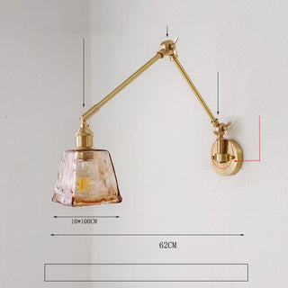 Cortez - Extending Long Arm Copper Wall Lamp