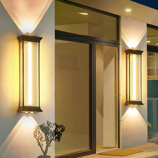 Julian - Stainless Steel Rectangular Acrylic Outdoor Wall Light
