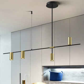 Martina - Modern Multi Light Cross Bar Gold Ceiling Light Chandelier