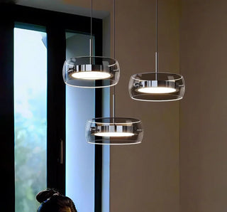 Daniel - Coloured Glass Round Hanging Pendant Ceiling Light