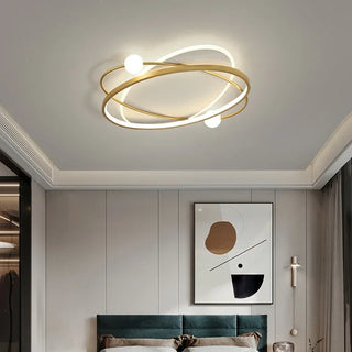 Oceanus - Modern Thin Crossed Round Ceiling Light