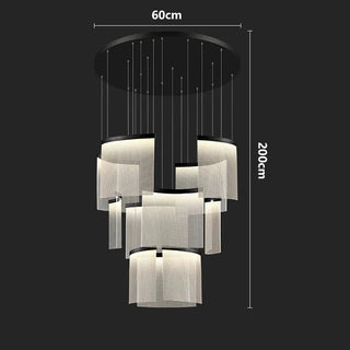 Foara - Round Hanging APP Dimmable Hanging Ceiling Chandelier