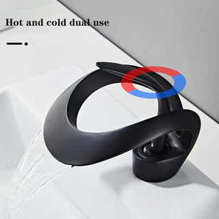 Jurek -  Creative Hollowed Out Design Waterfall Faucet Solid Brass Basin Mixer Taps