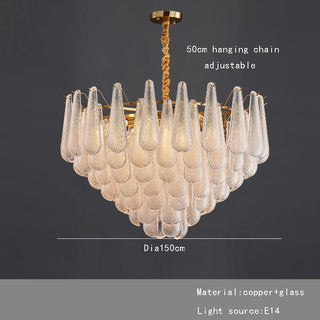 Floralis - Teardrop Luxury Multi Layer Tiered Glass Lustres Chandelier