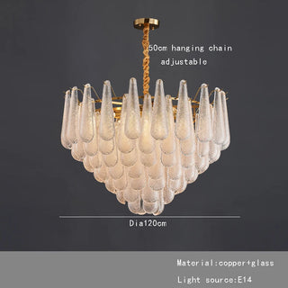 Floralis - Teardrop Luxury Multi Layer Tiered Glass Lustres Chandelier