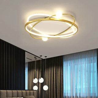 Oceanus - Modern Thin Crossed Round Ceiling Light
