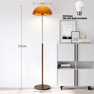 Caldren - Dark Brown Acrylic E27 Floor Lamp