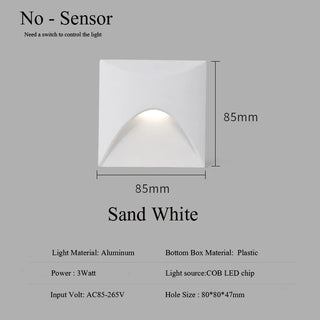 Leroy - Modern Waterproof Indoor/Outdoor Recessed Stair Wall Light