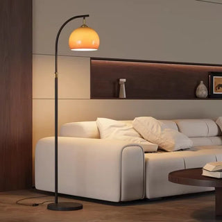 Solenne - Modern LED Sunset Arc Floor Lamp with Remote Control
