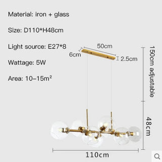 Ocolus - Group Glass Ball Hanging Ceiling Light
