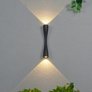 Griffy - Outdoor LED Up/Down Modern Curved Wall Light
