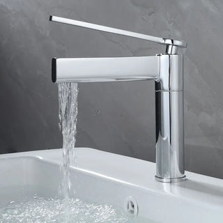 Barak - Thin Single Lever Deck Mounted Basin Mixer Tap