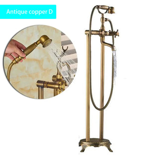 Barnaba - Floor Mounted Bathtub Dual Handle Shower Tap Set