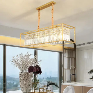 Camelia - Modern Crystal Caged Ceiling Chandelier