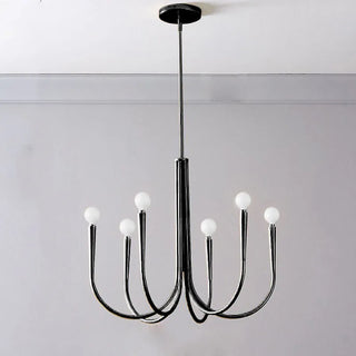 Alara- Pipe Erected Curved Multi Head Hanging Retro/Modern Ceiling Light Chandelier
