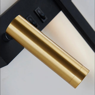 Bautista - Switch-Controlled Modern Black & Gold Dual Reading Wall Light