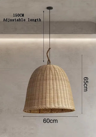 Pascal  - Japanese Style Round Bamboo Pendant Ceiling Light