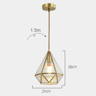 Trofa - Luxury Crystal Modern LED Geometric Glass Pendant Lights