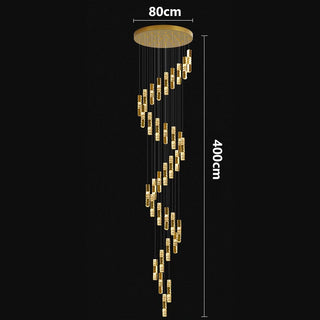 Elnur - Hanging Crystal Pendant Ceiling Chandelier