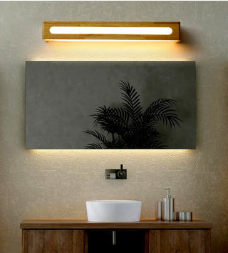 Gisselle - Solid Wood Sconce Bathroom Makeup Mirror Wall Lights