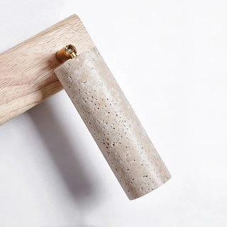 Hellen - Wabi-Sabi Stone Walnut Log Wood Rotatable Wall Light