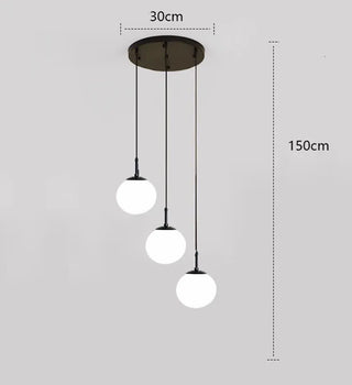 Joshua - Modern Round Hanging LED Ball Ceiling Chandelier