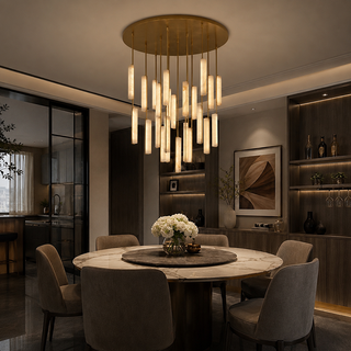 Fiorella - Modern Minimalist Marble Hanging Chandelier
