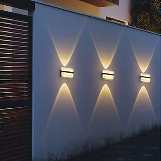 Leoline - Modern 10W Round/Rectangular LED Outdoor Wall Light
