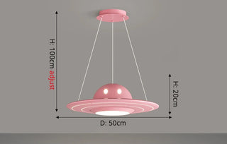 Aelius - Children's Room Astronaut UFO Hanging Ceiling Light