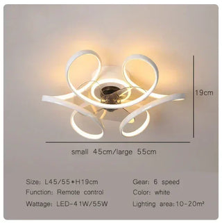 Diandra - Modern 5 Blade Ceiling Fan Light
