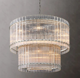Narobi - Luxury Statement 2 Layer Crystal Glass Hanging Chandelier