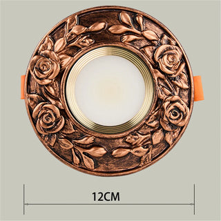 Tanglin - Retro Gold Patterned European LED Ceiling Downlight