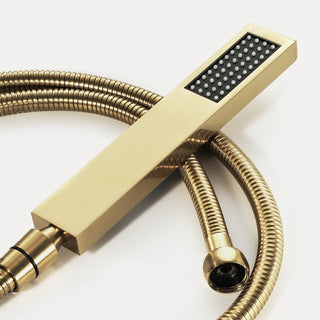 Carmela - Modern Ceiling Waterfall 16 Inch Head LED Multi Function with Handheld Mini Sprayer