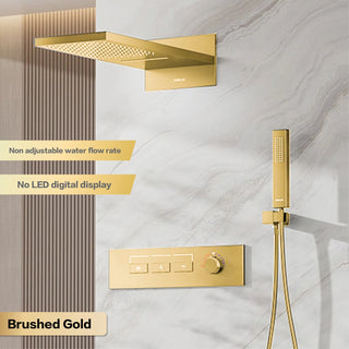 Lazare  - Modern LED Smart Display Wall Mounted Shower Set Multi Function