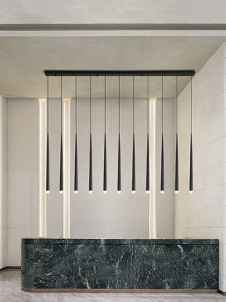 Felipe - Black Hanging Multi Long Tube Combination Ceiling Light