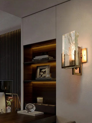 Massimo  - Modern Gold Frosted Glass Style Wall Light