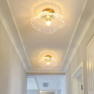 Viola - Glass Hanging Round Patterned Pendant Ceiling Light