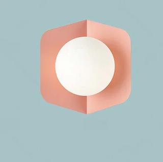 Kimberly - Modern Nordic Coloured Body Milk White Shade LED Wall Light